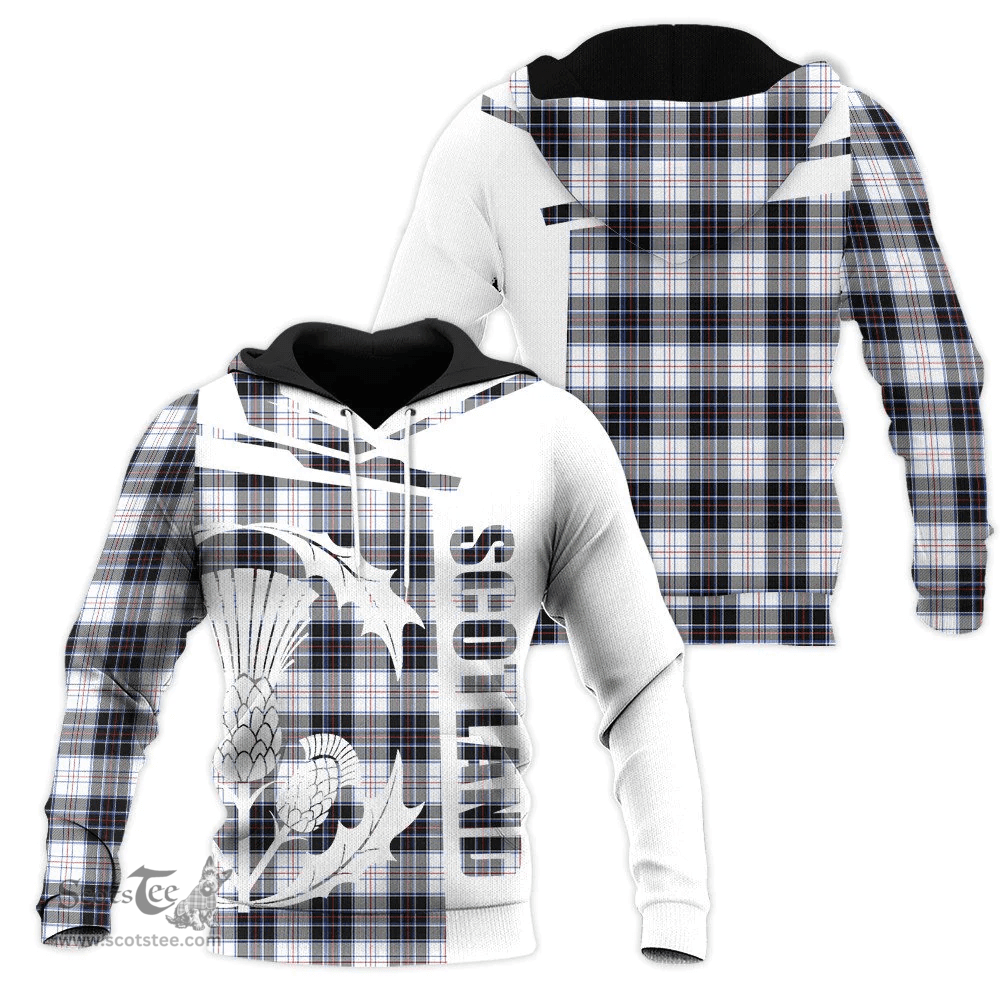 MacRae Dress Modern Clan Tartan Hoodie - Scottish Thistle Style