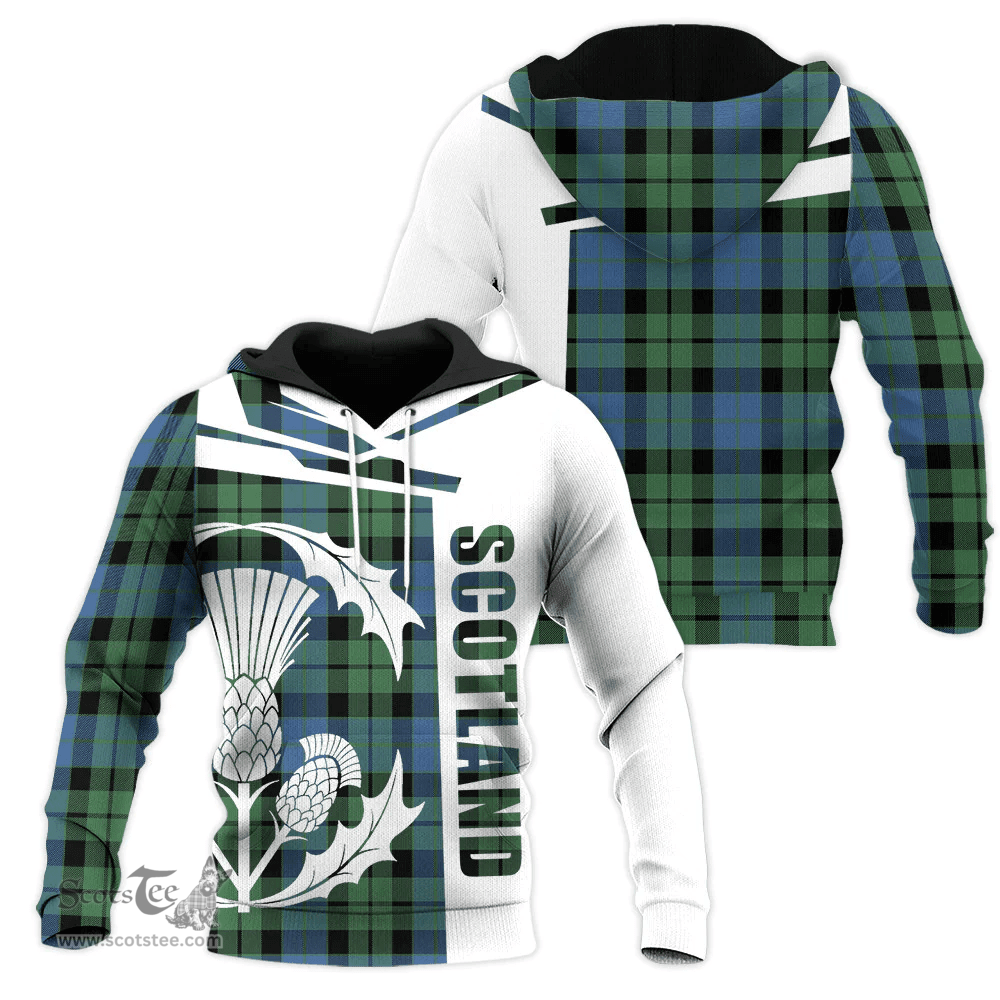 MacKay Ancient Clan Tartan Hoodie - Scottish Thistle Style