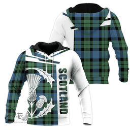 MacKay Ancient Clan Tartan Hoodie - Scottish Thistle Style