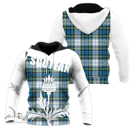 Campbell Dress Ancient Clan Tartan Hoodie - Scottish Thistle Style