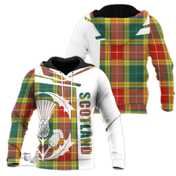 Buchanan Old Sett Clan Tartan Hoodie - Scottish Thistle Style