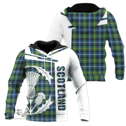MacNeill Of Barra Ancient Clan Tartan Hoodie - Scottish Thistle Style