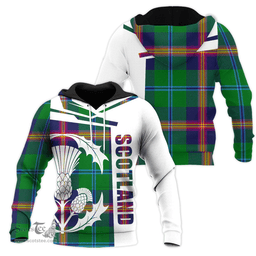 Young Modern Clan Tartan Hoodie - Scottish Thistle Style