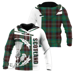 Chisholm Hunting Ancient Clan Tartan Hoodie - Scottish Thistle Style