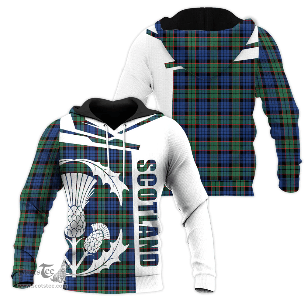 Fletcher Ancient Clan Tartan Hoodie - Scottish Thistle Style