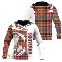 Drummond Of Strathallan Clan Tartan Hoodie - Scottish Thistle Style