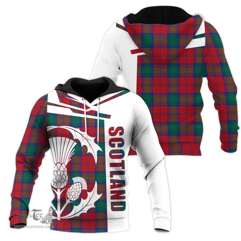 Lindsay Modern Clan Tartan Hoodie - Scottish Thistle Style