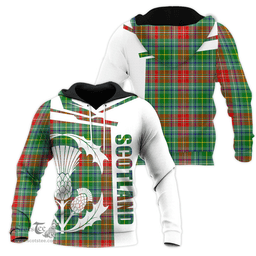 Muirhead Clan Tartan Hoodie - Scottish Thistle Style