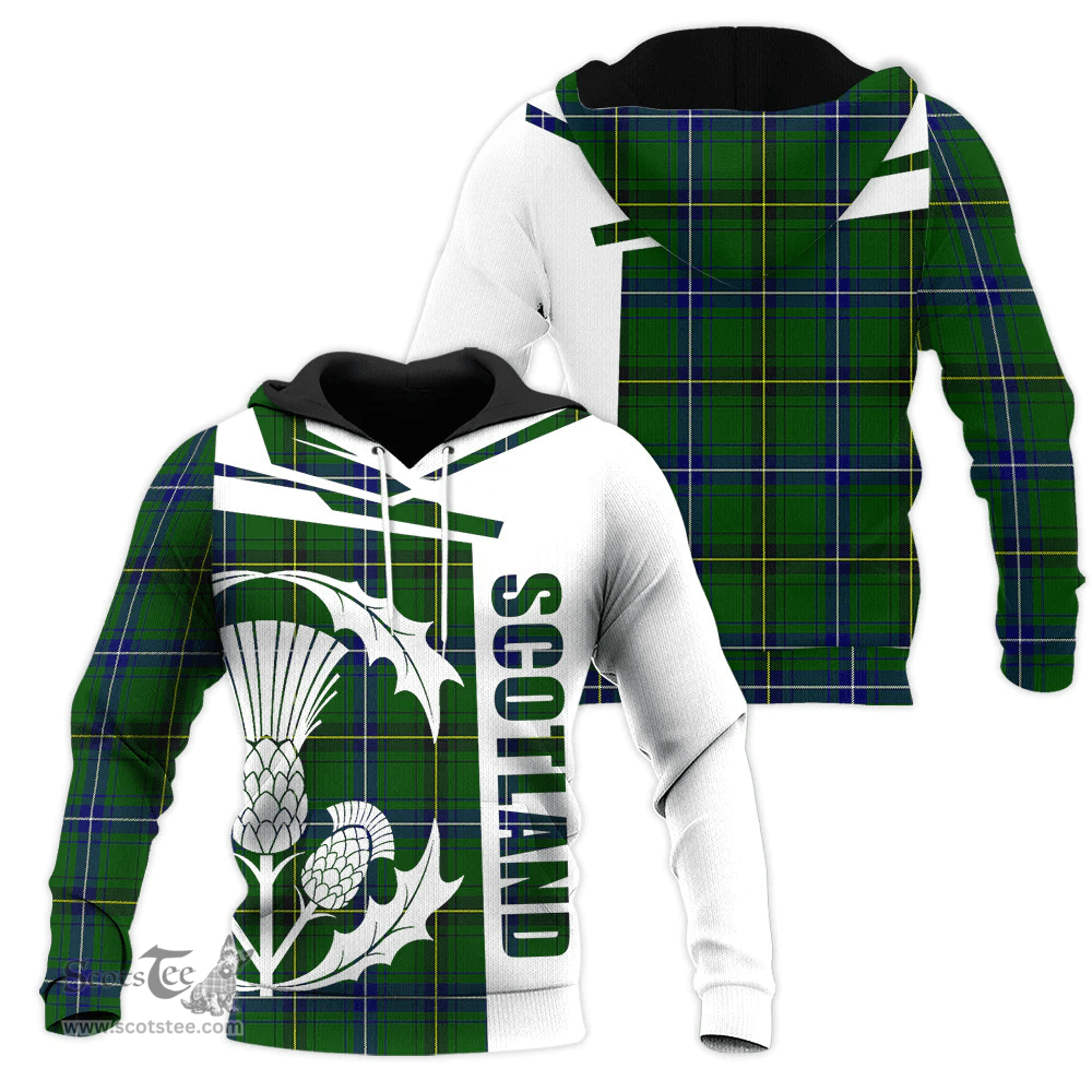 Henderson Modern Clan Tartan Hoodie - Scottish Thistle Style