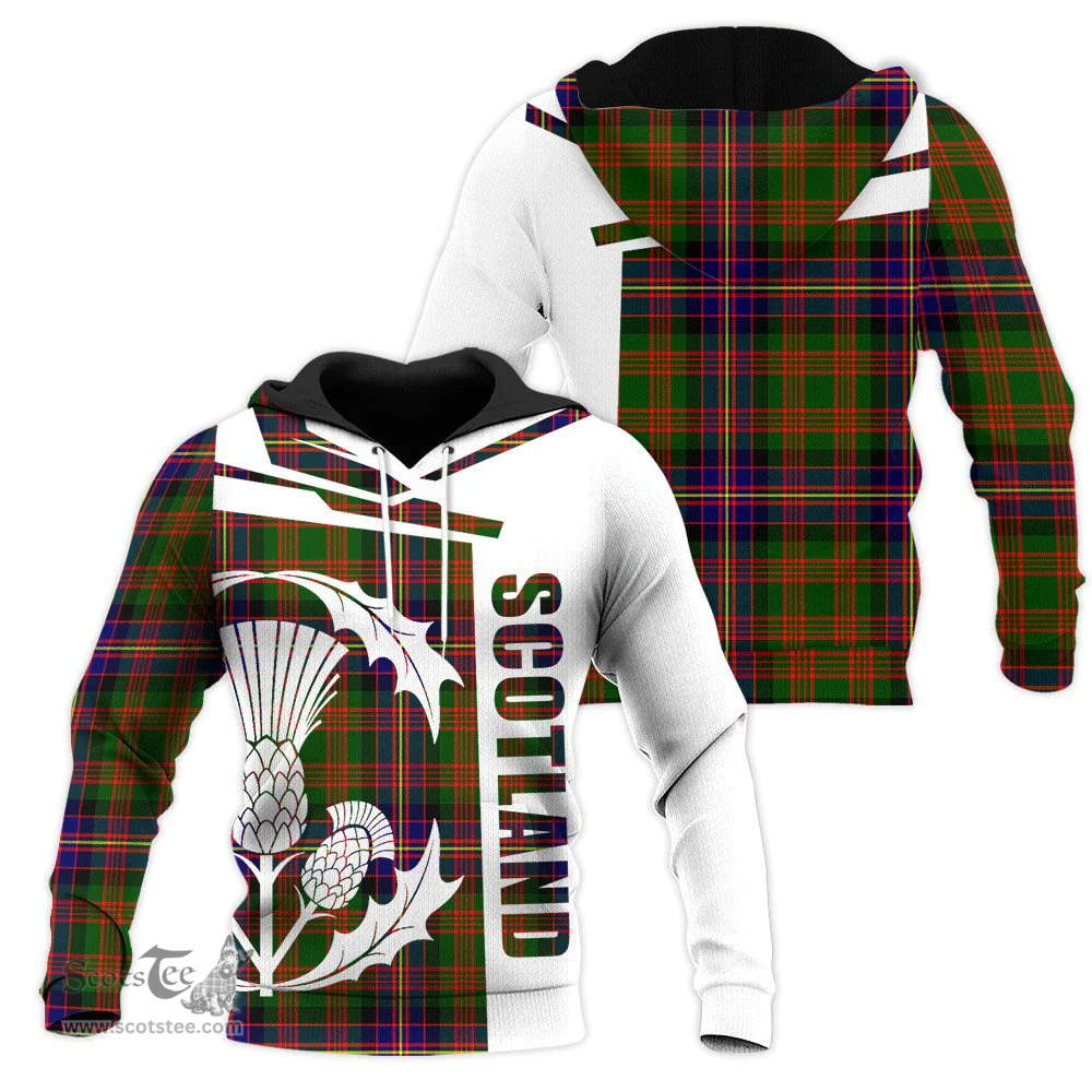Cochrane Modern Clan Tartan Hoodie - Scottish Thistle Style