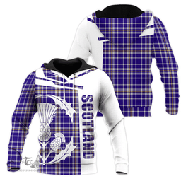 Ochterlony Clan Tartan Hoodie - Scottish Thistle Style