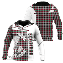 Borthwick Ancient Clan Tartan Hoodie - Scottish Thistle Style