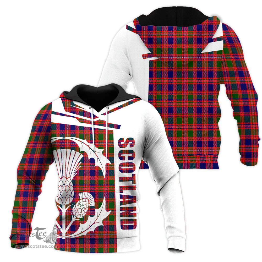 MacIntyre Modern Clan Tartan Hoodie - Scottish Thistle Style