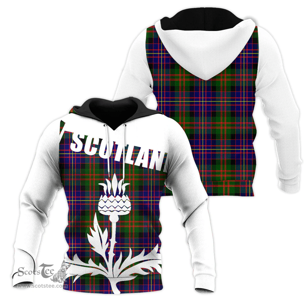 Cameron Of Erracht Modern Clan Tartan Hoodie - Scottish Thistle Style