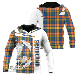 Buchanan Ancient Clan Tartan Hoodie - Scottish Thistle Style