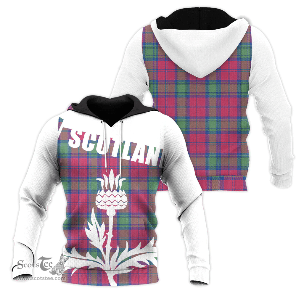 Lindsay Ancient Clan Tartan Hoodie - Scottish Thistle Style