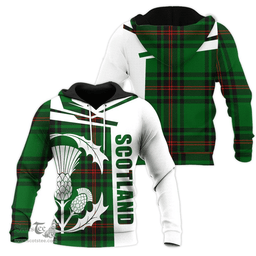 Halkett Clan Tartan Hoodie - Scottish Thistle Style