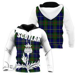 MacLeod Of Harris Modern Clan Tartan Hoodie - Scottish Thistle Style
