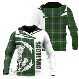 Pringle Clan Tartan Hoodie - Scottish Thistle Style