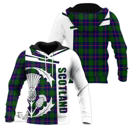 Shaw Modern Clan Tartan Hoodie - Scottish Thistle Style