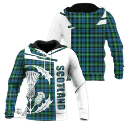 Lyon Clan Clan Tartan Hoodie - Scottish Thistle Style