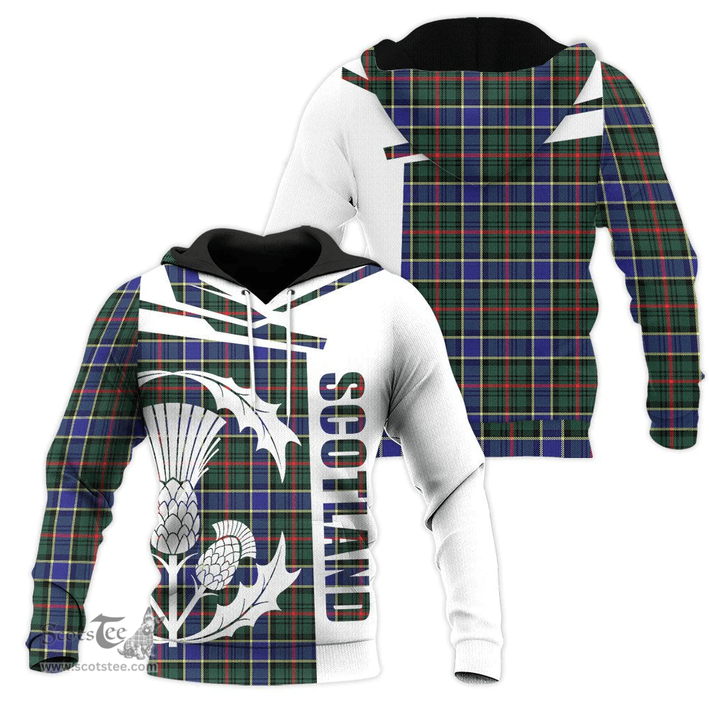 Ogilvie Hunting Modern Clan Tartan Hoodie - Scottish Thistle Style