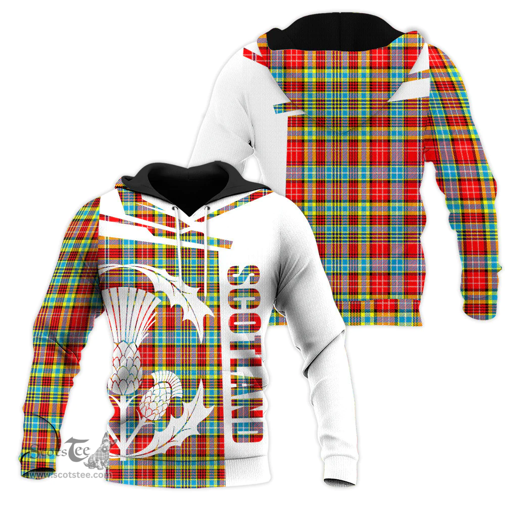Ogilvie Clan Tartan Hoodie - Scottish Thistle Style
