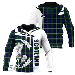 Lamont Modern Clan Tartan Hoodie - Scottish Thistle Style