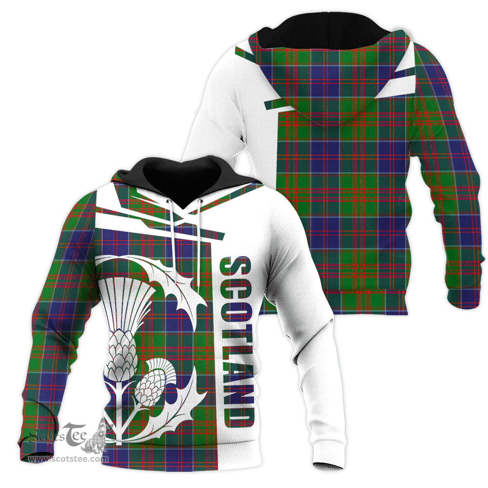 Stewart Of Appin Hunting Modern Clan Tartan Hoodie - Scottish Thistle Style