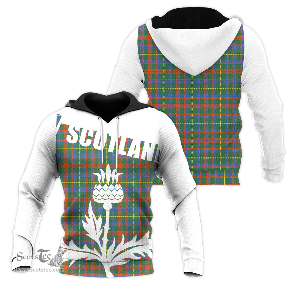 MacKintosh Hunting Ancient Clan Tartan Hoodie - Scottish Thistle Style
