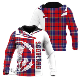 Wishart Dress Clan Tartan Hoodie - Scottish Thistle Style