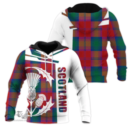 Byres Clan Tartan Hoodie - Scottish Thistle Style