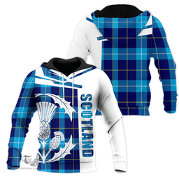 McKerrell Clan Tartan Hoodie - Scottish Thistle Style