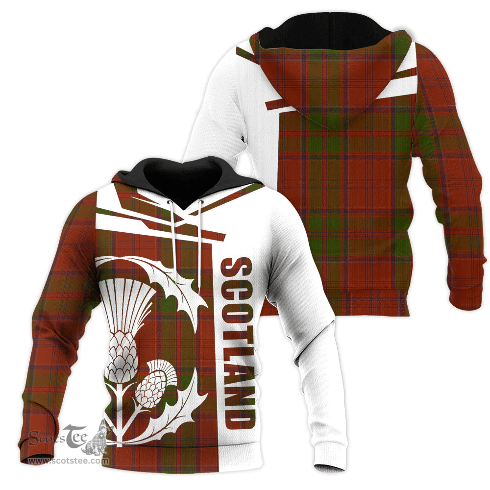 Drummond Clan Clan Tartan Hoodie - Scottish Thistle Style