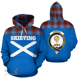 Scottish Skirving Clan Tartan Hoodie - Scotland In Me Scottish Plaid Tartan Plaid