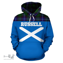 Scottish Russell Clan Tartan Hoodie - Scotland In Me Scottish Plaid Tartan Plaid