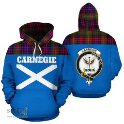 Scottish Carnegie Clan Tartan Hoodie - Scotland In Me Scottish Plaid Tartan Plaid