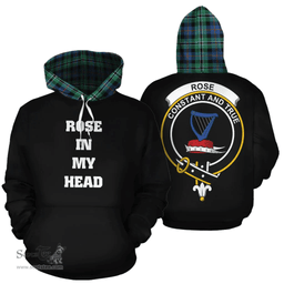 Scottish Rose Hunting Ancient Clan Tartan Hoodie - In My Head Style Scottish Plaid Tartan Plaid