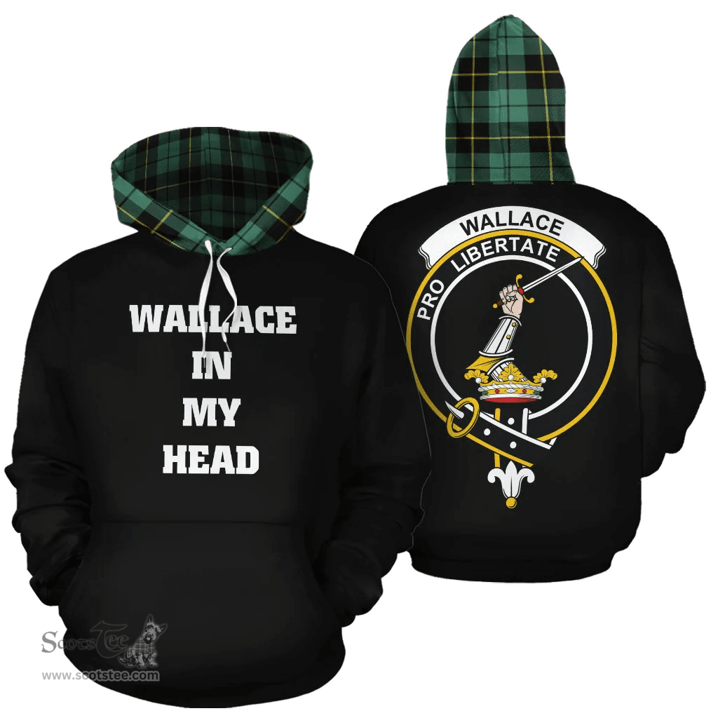 Scottish Wallace Hunting Ancient Clan Tartan Hoodie - In My Head Style Scottish Plaid Tartan Plaid