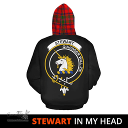 Scottish Stewart of Appin Modern Clan Tartan Hoodie - In My Head Style Scottish Plaid Tartan Plaid