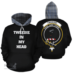Scottish Tweedie Clan Tartan Hoodie - In My Head Style Scottish Plaid Tartan Plaid
