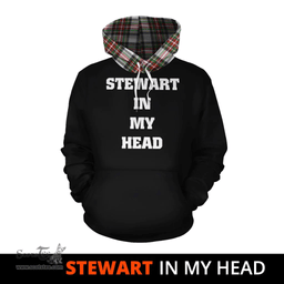 Scottish Stewart Dress Modern Clan Tartan Hoodie - In My Head Style Scottish Plaid Tartan Plaid
