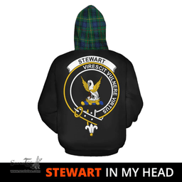 Scottish Stewart Hunting Modern Clan Tartan Hoodie - In My Head Style Scottish Plaid Tartan Plaid
