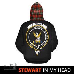 Scottish Stewart Royal Modern Clan Tartan Hoodie - In My Head Style Scottish Plaid Tartan Plaid