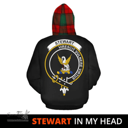 Scottish Stewart Atholl Modern Clan Tartan Hoodie - In My Head Style Scottish Plaid Tartan Plaid