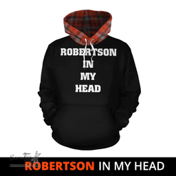 Scottish Robertson Weathered Clan Tartan Hoodie - In My Head Style Scottish Plaid Tartan Plaid