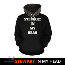 Scottish Stewart Hunting Weathered Clan Tartan Hoodie - In My Head Style Scottish Plaid Tartan Plaid