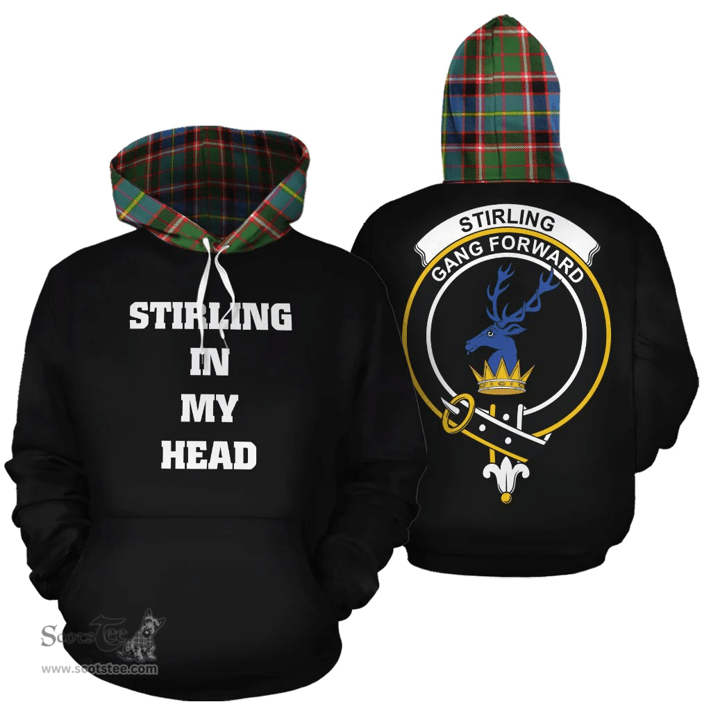 Scottish Stirling Bannockburn Clan Tartan Hoodie - In My Head Style Scottish Plaid Tartan Plaid
