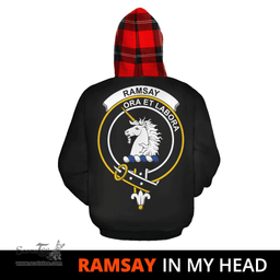 Scottish Ramsay Modern Clan Tartan Hoodie - In My Head Style Scottish Plaid Tartan Plaid