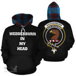 Scottish Wedderburn Clan Tartan Hoodie - In My Head Style Scottish Plaid Tartan Plaid